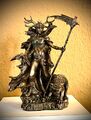 Hel Figur - Nordische Göttin der Unterwelt - Wikinger Statue Asen Bronziert