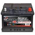 Autobatterie 55Ah 12V BlackMax Starterbatterie ersetzt 44Ah 45Ah 52Ah 54Ah 56Ah