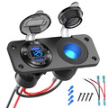 12V USB Steckdose usb c Einbaubuchse Panel Stecker, PD3.0 und Dual QC3.0 USB ...