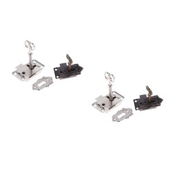  2 Pcs Alte Möbelschlösser Schloss Mit Schlüssel Kabinettstürschloss