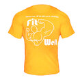FitWelt T-Shirt Gelb Trainingsshirt Krafttraining Fitnesstraining Ausrüstung