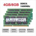 Samsung 4G 8GB 16G DDR3L-1600MHz PC3L-12800S 204Pin 1.35V SODIMM Laptop Speicher