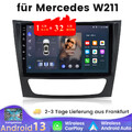 9" Android 13 Autoradio CarPlay GPS WIFI DAB+ für Mercedes-Benz W211 E200 E220