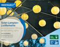 Ideenwelt SOLAR-LAMPION-LICHTERKETTE, 15 LED warmweiß, 9m, spritzwassergeschützt