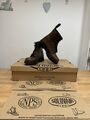 NPS SOLOVAIR braun Gaucho wachsartig fettig 8 Augen Derby Stiefel! UK8.5! Neu! Nur 149 £!