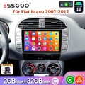 Android 14 Bluetooth Autoradio Carplay Navi RDS 32G KAM Für Fiat Bravo 2007-2012