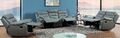 Ledergarnitur 3-2-1, Sofa Set mit Relaxfunktion & Sessel, 5131-3+2+1-A-8303