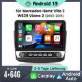 Carplay Android 13 Autoradio Für Benz Vito Viano W639 2003-2015 GPS Navi WIFI BT