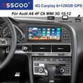 6+128G Carplay DAB Für Audi A6 C6 4F MMI 3G 2010-2012 8.8" Android Autoradio GPS