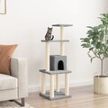 Kratzbaum mit Sisal-Kratzsäulen 105cm Katzenbaum Katzen mehrere Auswahl vidaXL