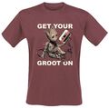 Guardians of The Galaxy Vol.2 - Get Your Groot on Men T-Shirt red, Regular S Red