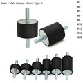 Gummipuffer Typ A Schwingungsdämpfer Silentblock Gummi-Metall-Puffer M3 bis M20