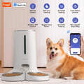 WiFi Automatischer Katzenfutterspender für 2 Katzen, 4L Katzenfutterspender mit APP-Steuerung, D