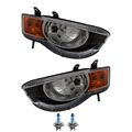 Scheinwerfer Set inkl. OSRAM Lampen H4 für Mitsubishi Colt VI Z3_A Z2_A