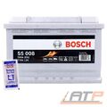 BOSCH AUTOBATTERIE 12V 77Ah STARTERBATTERIE 780A INKL LIQUI MOLY BATTERIEPOLFETT