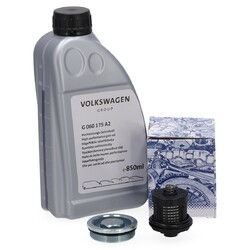 VAICO Hydraulikfilter Haldex + 850mL ORIGINAL Öl für VW GOLF 5 R32 PASSAT B6 T5