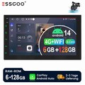 KAM 7" Doppel 2 Din Autoradio mit GPS NAVI WIFI Android 14 AUX BT Carpaly 6+128G