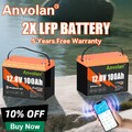 12V 100Ah Lithium Batterie Bluetooth LiFePO4 Akku BMS für Wohnmobil Solaranlage