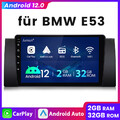 2G+32GB Android 12.0 Radio Carplay DSP Autoradio GPS Navi Für BMW E39 E53 X5 5er