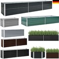 Hochbeet Verzinkter Stahl Gemüsebeet Pflanzbeet Garten Blumentopf Grau /Grün NEU
