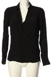 ESPRIT Langarm-Bluse Damen Gr. DE 38 schwarz Casual-Look