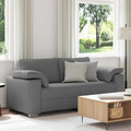 Sofa mit Kissen Stoff Moderne Couch Wohnzimmer Innensitz Komfort Couch vidaXL