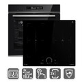 Herdset 60cm Premium-Einbau-Backofen + 59cm Induktionskochfeld Katalyse Flexzone