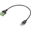 Renkforce USB 2.0 Adapterkabel [1x USB 2.0 Stecker A - 1x Klemmanschluss] RF-...