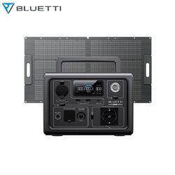 BLUETTI EB3A Powerstation 600W 268Wh LiFePO4 Solargenerator 60W 100W Solarpanel