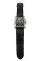 ROYAL SWISS Herren Armbanduhr HQ 22125-597 Schwarz Leder Edelstahl