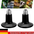 2x Wärmelampe Keramik Heiz Lampe Reptilien Eidechse Heizlampe Infrarotbirne 200W