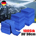 100X Mikrofasertücher Auto Reinigung Poliertuch Microfasertuch Waschlappen 30*30