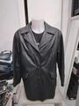 Echtes Leder Jacke aus Echtem Leder Gebraucht Frau Dunkelgrau Gr. 46 XYC437L