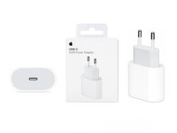 Apple Original 20W USB-C TYP-C Schnell Ladeadapter Ladegerät Netzteil weiss
