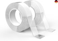 GRIFEMA Doppelseitiges Klebeband Extra Stark, 2 Rollen x 3 Meter Nano Tape