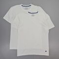 Champion Herren 2er-Pack T-Shirt weiß groß kurzärmelig Baumwolle