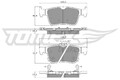 Bremsbelagsatz Scheibenbremse TOMEX Brakes TX 18-871 für HONDA CIVIC XI FL iVTEC