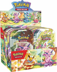 Pokemon Prismatische Entwicklungen Mini Tin Display - DEUTSCH NEU KP8.5 NEU