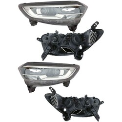 2X ALKAR HALOGEN LED SCHEINWERFER SATZ LINKS+RECHTS passend für RENAULT KADJAR