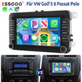7" 32G Android 14 Autoradio Carplay Für VW GOLF 5 6 Passat Tiguan Rabbit GPS SWC