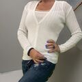 HERVE LEGER  Top + Strickjacke Twinset Gr.34/36  2 Teile