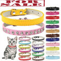 Weiches Pu-Leder-Strassstein-Hundekatzen-Welpenhalsband Mit ︻