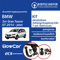 Für BMW 2er Gran Tourer Typ F46 07.2014-jetzt AHK abn. +7pol spez. E-Satz TOPJetzt 10% sparen mit dem Code: PARTS2025