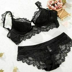DAMEN UNTERWÄSCHE SEXY SPITZEN-PUSH-UP-WÄSCHE BH-SET UNTERHöschen Slips  ABCD