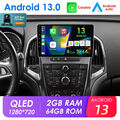 64GB Android 13 Apple Carplay Autoradio GPS Navi WiFi Für Opel Astra J 2009-2015