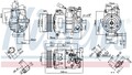 NISSENS 890048 Kompressor, Klimaanlage für VW