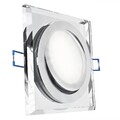 LED Spot Einbauspot glas flach schwenkbar klar LED Modul 230V neutralweiß 5W