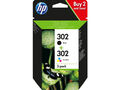 HP 302 / X4D37AE Tinten Doppelpack schwarz, color (2 Stück)