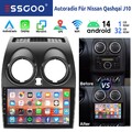 32G Autoradio Android14 Carplay Für Nissan Qashqai J10 2007-2013 GPS Navi FM RDS