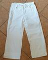 Brax Hose W31 (42) weiß 7/8  W28 Modell Annika Straight Fit White Leg sehr guter